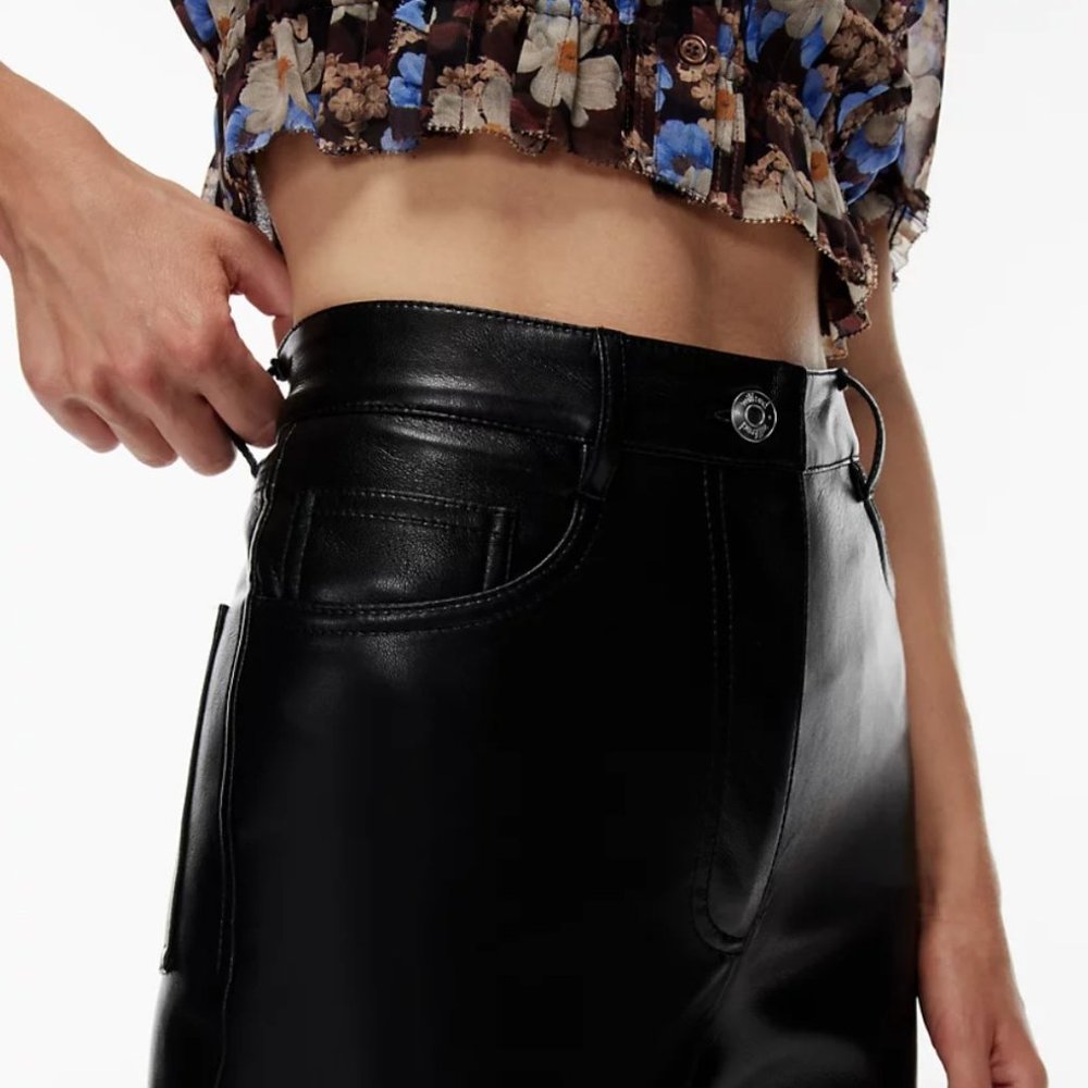 Aritizia The Melina Pant  High-waisted Vegan Leather pants
